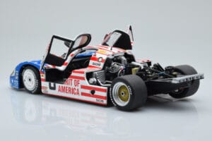 Porsche 956L Spirit of America #8 G. Follmer / J. Morton / K. Miller 24 Hours of Le Mans 1986 Minichamps 1:18 180866508 Kov – obrázok 5 z 8