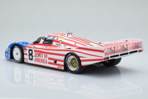 Porsche 956L Spirit of America #8 G. Follmer / J. Morton / K. Miller 24 Hours of Le Mans 1986 Minichamps 1:18 180866508 Kov – obrázok 7 z 8