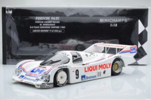 Porsche 962C Kremer Racing Liqui Moly #9 M. Winkelhock 3rd Place Norisring Trophy 1985 Minichamps 1:18 155856509 Kov – obrázok 6 z 6