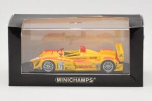 Porsche RS Spyder DHL #7 R. Dumas / T. Bernhard Winner Long Beach GP ALMS 2007 Minichamps 1:43 400076607 Kov – obrázok 4 z 4