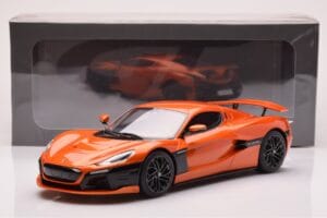 Rimac Nevera Oranžový GT Spirit 1:18 GT880 Živica – obrázok 6 z 6