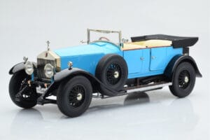 Rolls-Royce Phantom I Kabriolet Modrý Kyosho 1:18 08931LB Kov – obrázok 2 z 9