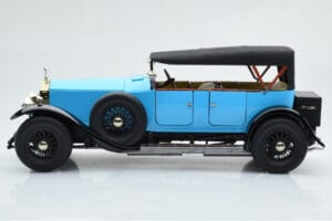 Rolls-Royce Phantom I Kabriolet Modrý Kyosho 1:18 08931LB Kov – obrázok 4 z 9