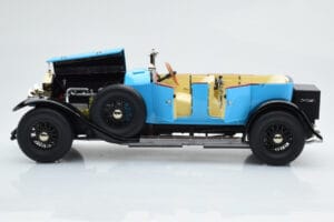 Rolls-Royce Phantom I Kabriolet Modrý Kyosho 1:18 08931LB Kov – obrázok 7 z 9