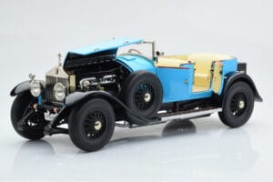 Rolls-Royce Phantom I Kabriolet Modrý Kyosho 1:18 08931LB Kov – obrázok 8 z 9