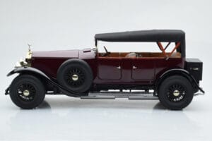 Rolls-Royce Phantom I Kabriolet Bordová Červená Kyosho 1:18 08931R Kov – obrázok 4 z 10