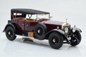 Rolls-Royce Phantom I Kabriolet Bordová Červená Kyosho 1:18 08931R Kov – obrázok 5 z 10