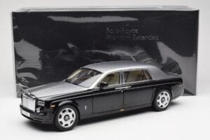 Rolls-Royce Phantom VII EWB Čierny a Strieborný Kyosho 1:18 08841BKS Kov – obrázok 8 z 8