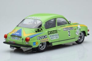 Saab 96 V4 #2 S. Blomqvist / H. Sylvan Rally Sweden 1976 IXO 1:18 18RMC085B Kov – obrázok 2 z 6