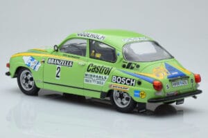 Saab 96 V4 #2 S. Blomqvist / H. Sylvan Rally Sweden 1976 IXO 1:18 18RMC085B Kov – obrázok 5 z 6