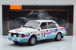 Skoda 130 L Night Version #24 J. Augland Rally Monte Carlo 1987 IXO 1:18 18RMC156 Kov – obrázok 6 z 6