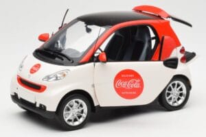 Smart Fortwo 451 Coca-Cola Minichamps 1:18 150036301 Kov – obrázok 2 z 8