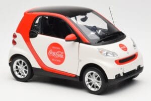 Smart Fortwo 451 Coca-Cola Minichamps 1:18 150036301 Kov – obrázok 6 z 8