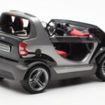 Smart Fortwo Crossblade Kabriolet Strieborná Čierna Kyosho 1:18 - image 2 of 6