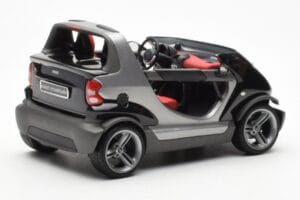 Smart Fortwo Crossblade Kabriolet Strieborná Čierna Kyosho 1:18 13440 Kov – obrázok 2 z 6