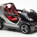 Smart Fortwo Crossblade Kabriolet Strieborná Čierna Kyosho 1:18 - image 4 of 6