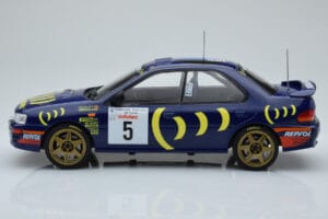 Subaru Impreza 555 #5 C. Sainz / L. Moya Tour de Corse 1995 IXO 1:18 18RMC063A Kov – obrázok 3 z 6