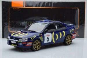 Subaru Impreza 555 #5 C. Sainz / L. Moya Tour de Corse 1995 IXO 1:18 18RMC063A Kov – obrázok 6 z 6