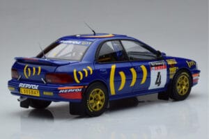 Subaru Impreza #4 C. McRae / D. Ringer Winner RAC Rally 1994 Kyosho 1:18 08962A Kov – obrázok 3 z 9