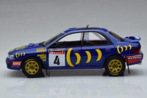 Subaru Impreza #4 C. McRae / D. Ringer Winner RAC Rally 1994 Kyosho 1:18 08962A Kov – obrázok 4 z 9