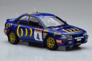 Subaru Impreza #4 C. McRae / D. Ringer Winner RAC Rally 1994 Kyosho 1:18 08962A Kov – obrázok 5 z 9