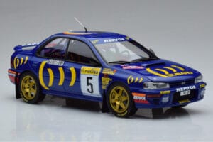Subaru Impreza #5 C. Sainz / L. Moya 2nd Place Rally Monte Carlo 1995 Kyosho 1:18 08962B Kov – obrázok 5 z 9