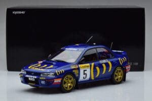 Subaru Impreza #5 C. Sainz / L. Moya 2nd Place Rally Monte Carlo 1995 Kyosho 1:18 08962B Kov – obrázok 9 z 9