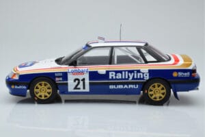Subaru Legacy RS #21 C. McRae / D. Ringer RAC Rally 1991 IXO 1:18 18RMC080B Kov – obrázok 3 z 6