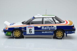 Subaru Legacy RS Night Version #6 M. Alen / I. Kivimaki RAC Rally 1991 IXO 1:18 18RMC080A Kov – obrázok 3 z 6