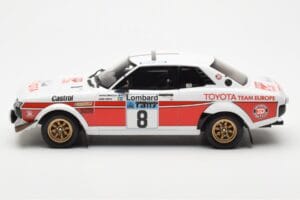 Toyota Celica 2000 GT RA21 #8 H. Mikkola / A. Hertz Lombard RAC Rally 1977 Otto 1:18 OT1044 Živica – obrázok 3 z 6
