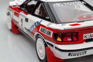 Toyota Celica GT-Four ST165 #2 C. Sainz / L. Moya Winner Rally Monte Carlo 1991 Kyosho 1:18 08961B Kov – obrázok 9 z 12