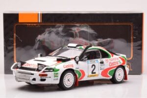 Toyota Celica Turbo 4WD ST185 #2 M. Alén / I. Kivimäki Safari Rally 1993 IXO 1:18 18RMC150B Kov – obrázok 6 z 6