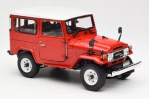 Toyota Land Cruiser FJ40 Van Červený Kyosho 1:18 08971R Kov – obrázok 6 z 8
