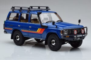 Toyota Land Cruiser 60 Modrý S Volitelnými Dielmi Kyosho 1:18 08956XBL Kov – obrázok 5 z 11