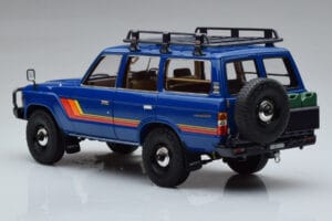 Toyota Land Cruiser 60 Modrý S Volitelnými Dielmi Kyosho 1:18 08956XBL Kov – obrázok 6 z 11