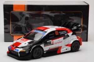 Toyota GR Yaris Rally1 #69 K. Rovanpera / J. Halttunen Rally Monte Carlo World Champion 2023 IXO 1:18 18RMC152B Kov – obrázok 6 z 6