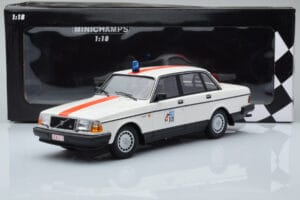 Volvo 240 GL Polícia Belgicko Minichamps 1:18 155171492 Kov – obrázok 6 z 6