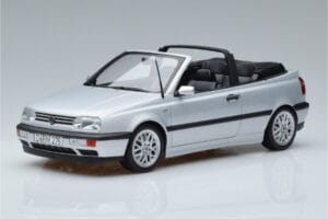 Volkswagen Golf Mk3 Kabriolet Strieborný Norev 1:18 188468 Kov