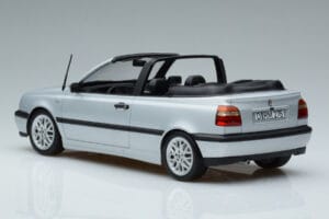 Volkswagen Golf Mk3 Kabriolet Strieborný Norev 1:18 188468 Kov – obrázok 5 z 6
