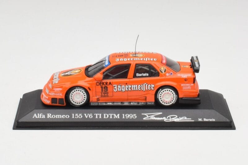Alfa Romeo 155 V6 TI #19 Jagermeister M. Bartels DTM 1995 Minichamps 1:43 430950219 Kov