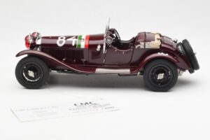 Alfa Romeo 1750 GS Spider #84 T. Nuvolari / B. Guidotti Mille Miglia Winner 1930 CMC 1:18 M-141 Kov – obrázok 3 z 6