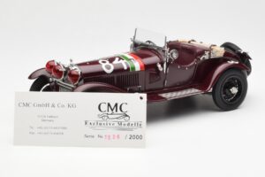 Alfa Romeo 1750 GS Spider #84 T. Nuvolari / B. Guidotti Mille Miglia Winner 1930 CMC 1:18 M-141 Kov