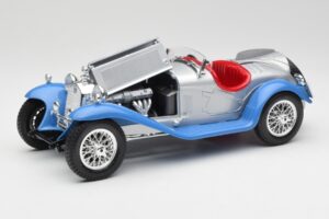 Alfa Romeo 2300 Spider Striebornomodrý Bburago 1:18 3008 Kov – obrázok 2 z 8