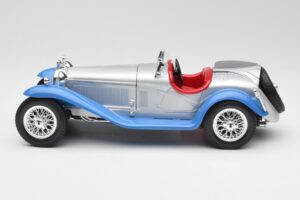 Alfa Romeo 2300 Spider Striebornomodrý Bburago 1:18 3008 Kov – obrázok 4 z 8