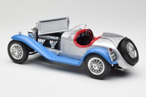 Alfa Romeo 2300 Spider Striebornomodrý Bburago 1:18 3008 Kov – obrázok 5 z 8