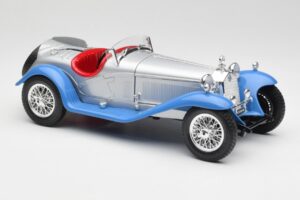 Alfa Romeo 2300 Spider Striebornomodrý Bburago 1:18 3008 Kov – obrázok 6 z 8