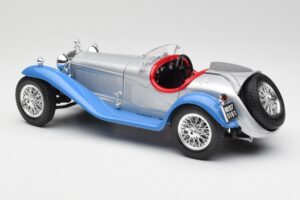 Alfa Romeo 2300 Spider Striebornomodrý Bburago 1:18 3008 Kov – obrázok 7 z 8