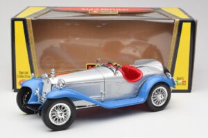 Alfa Romeo 2300 Spider Striebornomodrý Bburago 1:18 3008 Kov – obrázok 8 z 8