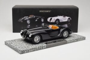 Alfa Romeo 6C 2500 SS Corsa Spider Čierny Minichamps 1:18 107120231 Kov – obrázok 6 z 6