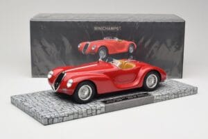 Alfa Romeo 6C 2500 SS Corsa Spider Červený Minichamps 1:18 107120230 Živica – obrázok 6 z 6